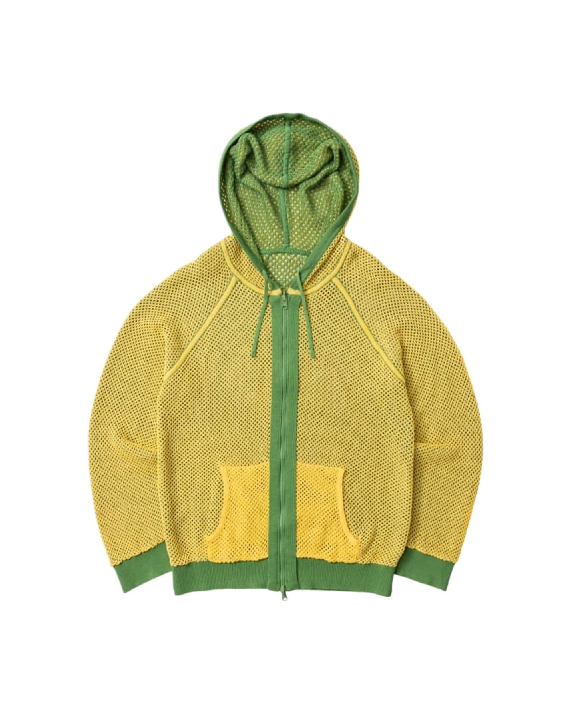Double Layer Mesh Knitted Hoodie