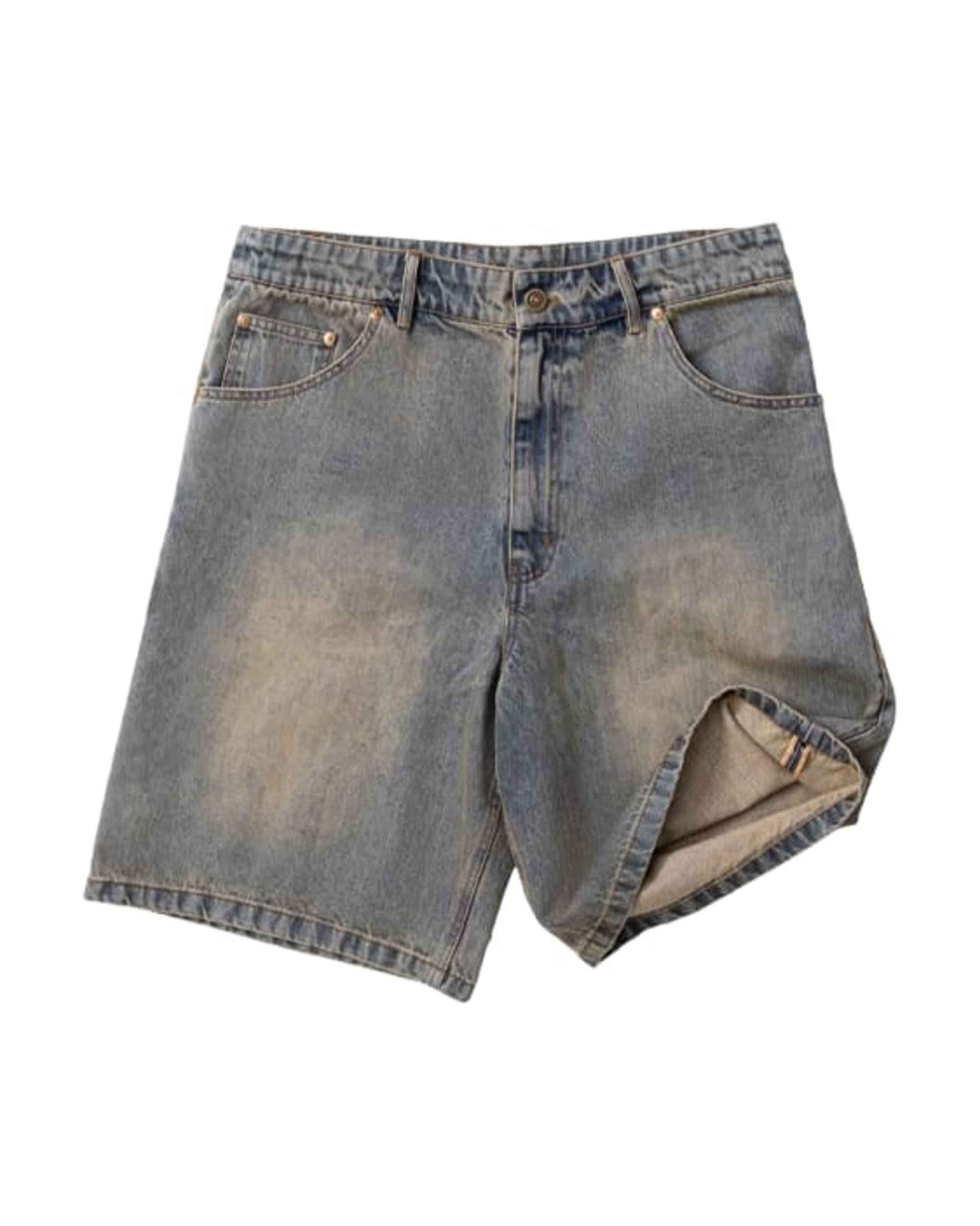 Denim Carpenter Shorts - Light Blue