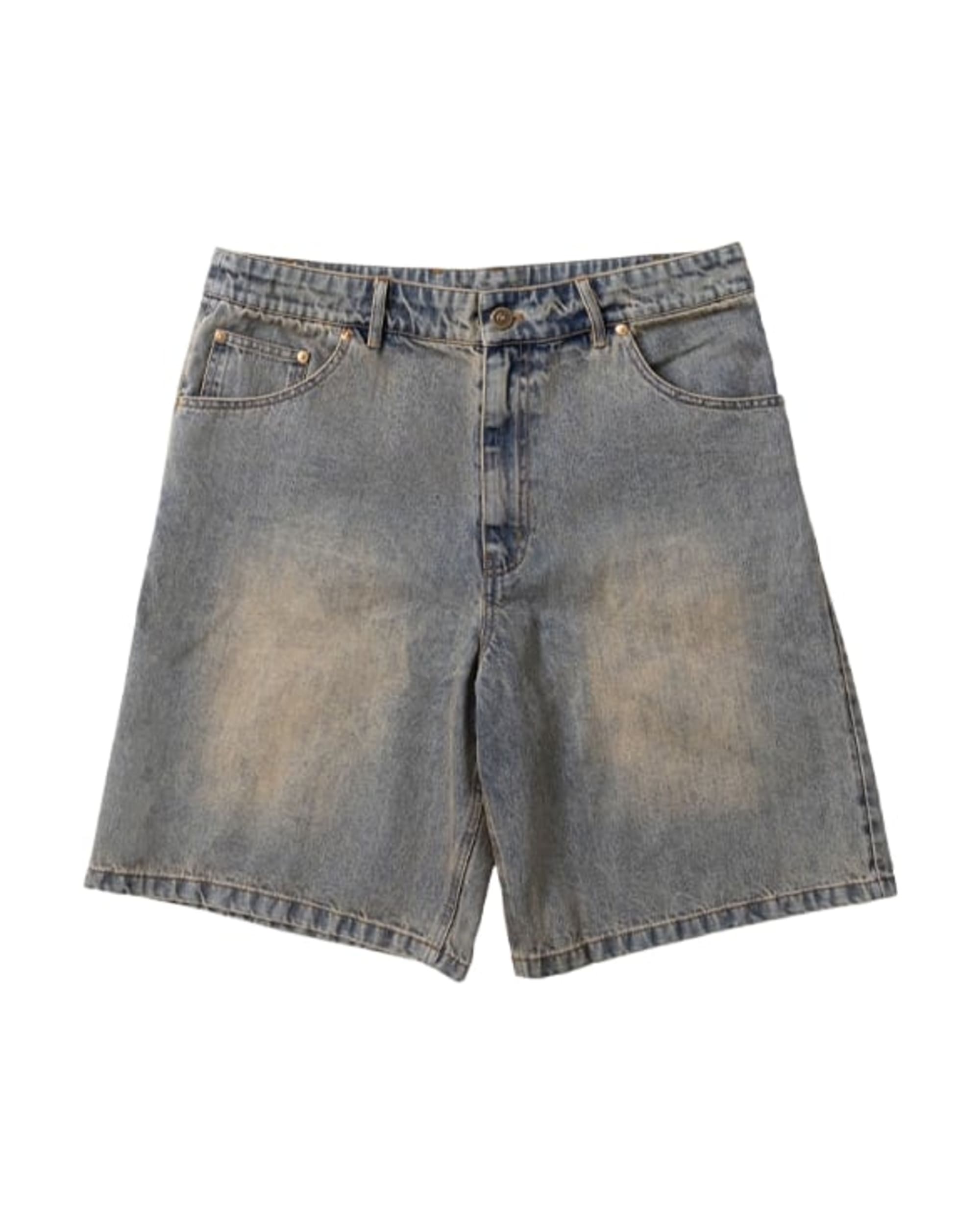 Denim Carpenter Shorts - Light Blue