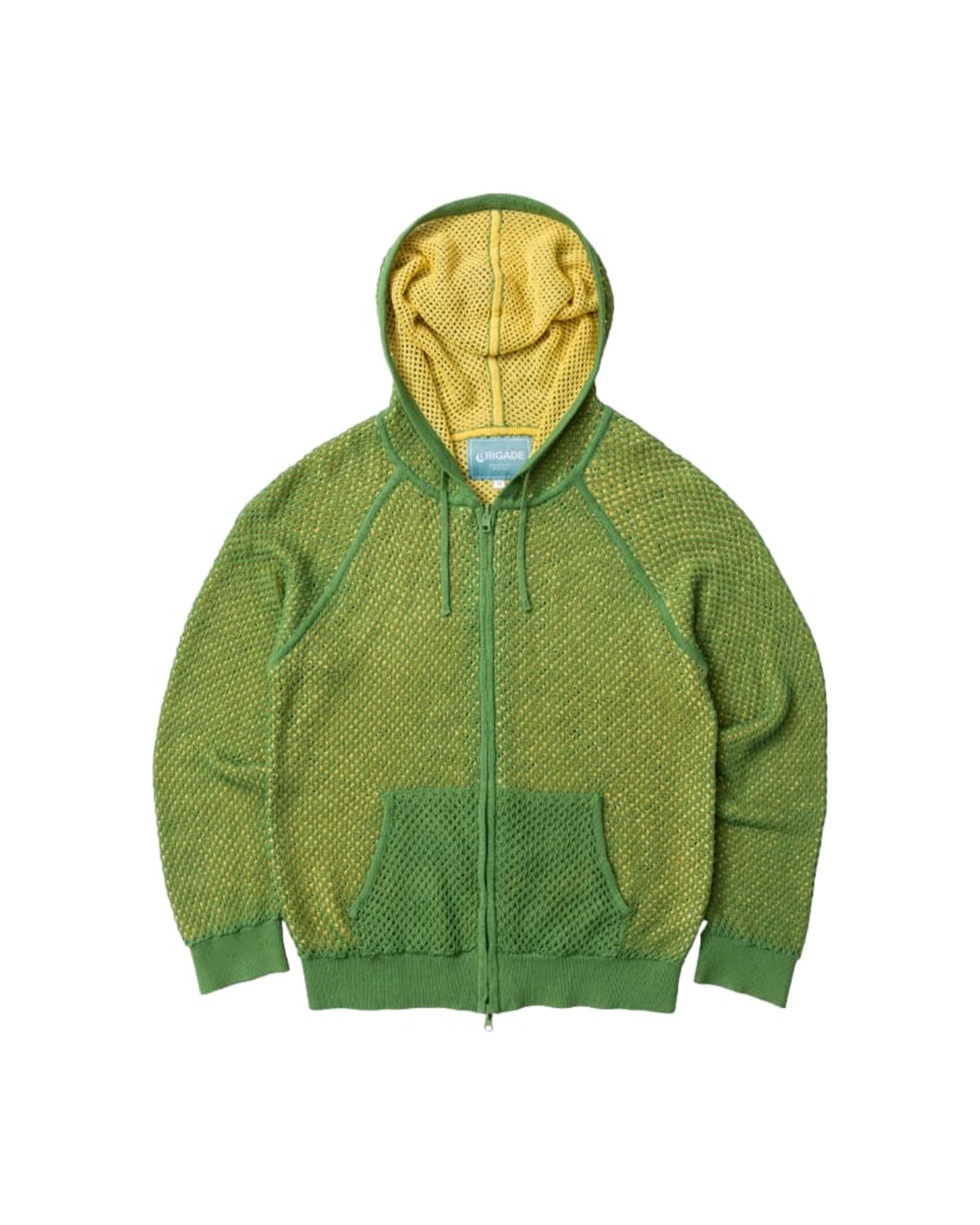 Double Layer Mesh Knitted Hoodie