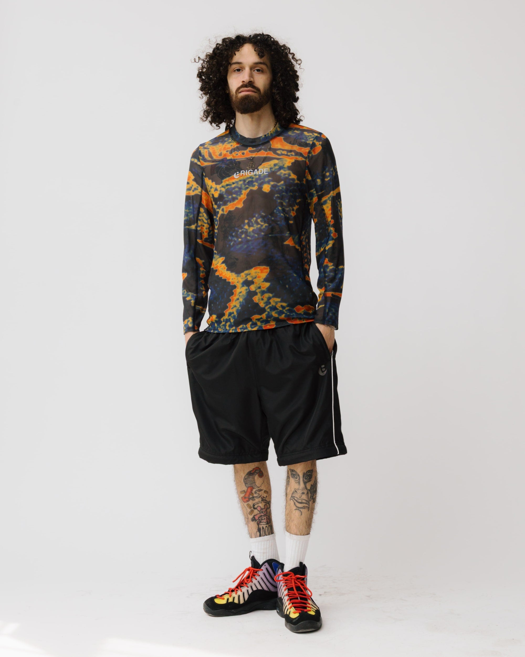 Snakeskin Mesh Running Shirt